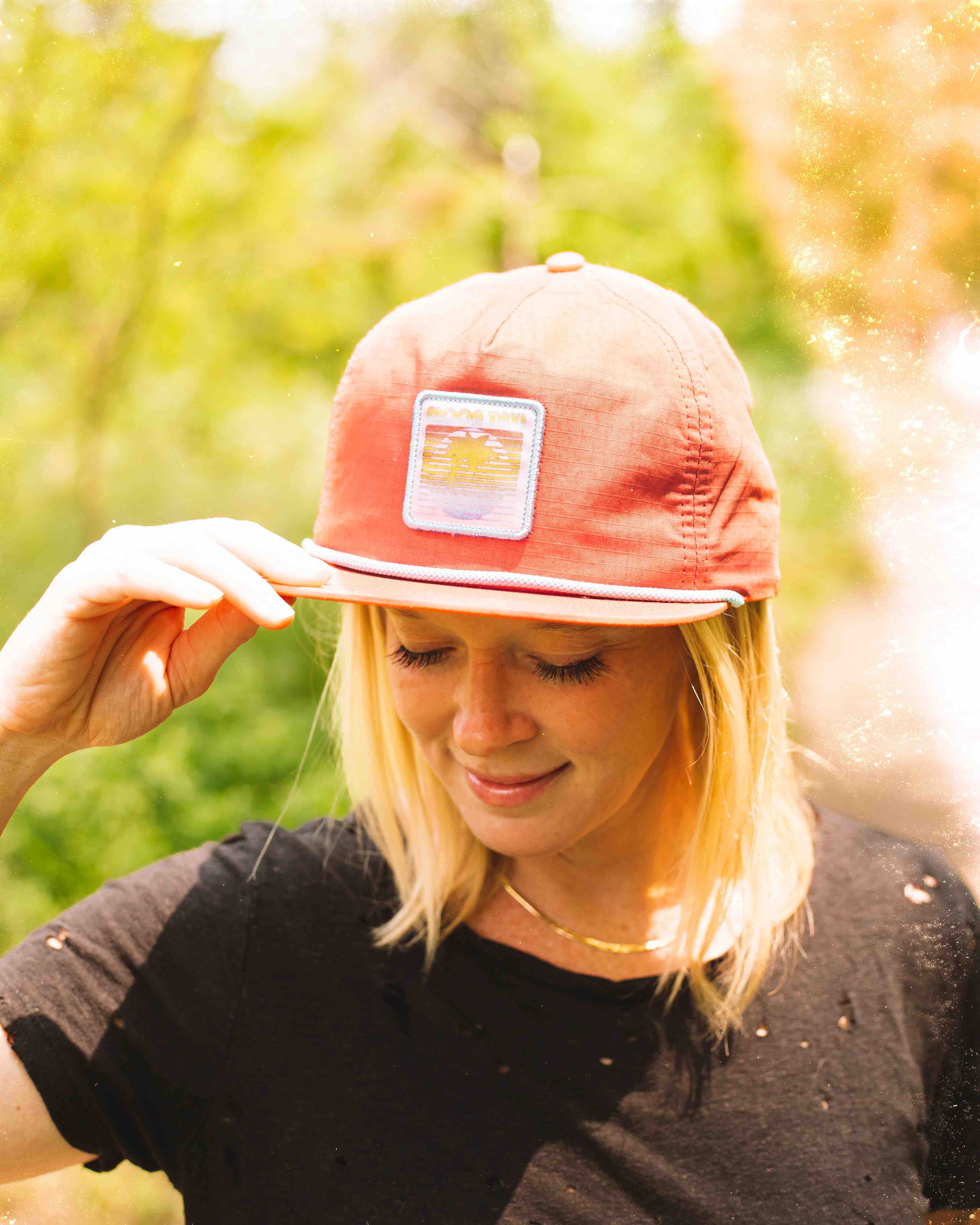 Custom 5 panel hat for rainbox anthem